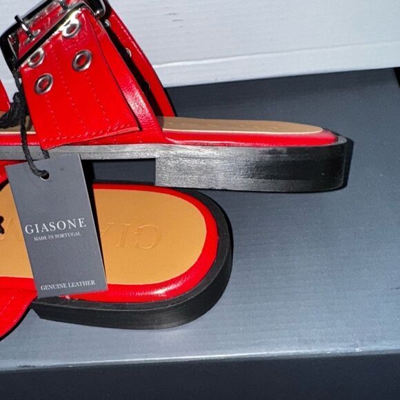 Glamour Reign Buckle Strap Platform Sandals (Red) · NanaMacs Giasone classic red buckle sandals sz 40 made in Portugal